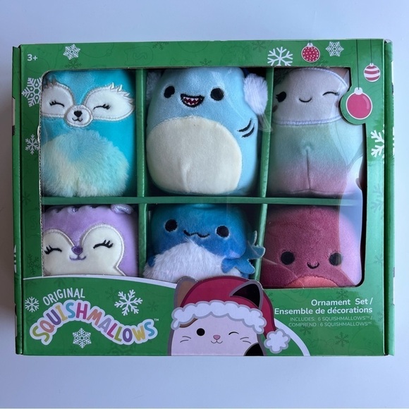 Squishmallow 2023 Ornament Box Set of 6 New NIB - Picture 1 of 8